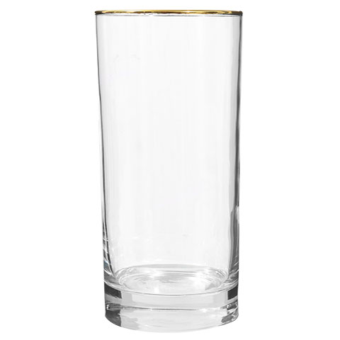 GOLD RIM WATER GLASS – The Social Hire Co.